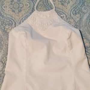 Vintage white crochet top